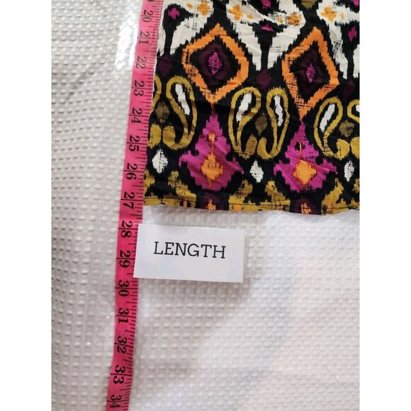 Cato XL Women Multicolor Vest Sleeveless Open Front Paisley Ikat Bold Ethnic - Picture 13 of 13